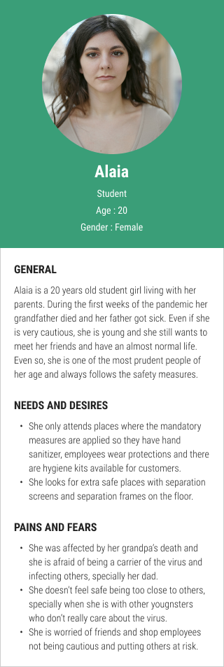 SafeAdvisor user persona 3