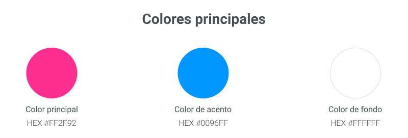 Colores principales del rediseño de marca AF